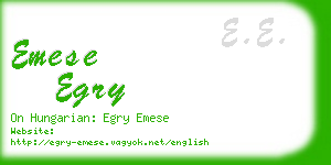 emese egry business card